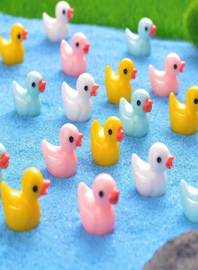 Zhuluck 20Pcs Miniature Ducks Tiny Ducks Miniature Figures Ornament Vivid for Desktop, Dollhouse Accessories, XXX-Large, Random Color - Image 4